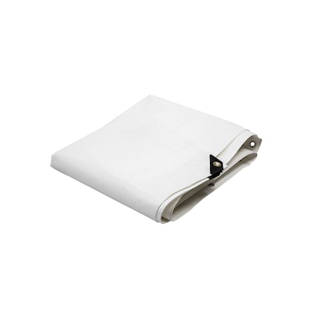 2W International Tarp, 40 ft x 20 ft, White, Laminated Polyethylene W2040